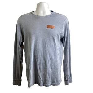 Park City Outfitter Trading Men's Blue Long‎ Sleeve Tee Shirt Size M Ski Town